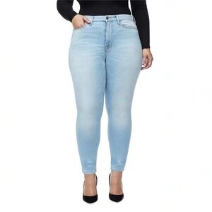 GOOD AMERICAN Good Legs High Waist Skinny Light Wash Denim Jeans Blue 124 12/31